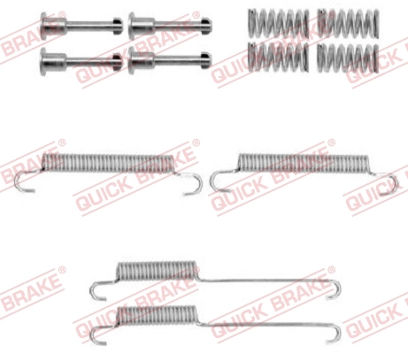 Accessory Kit, parking brake shoes